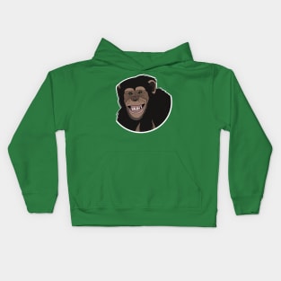 Funny Chimpanzee Smiling Jungle Kids Hoodie